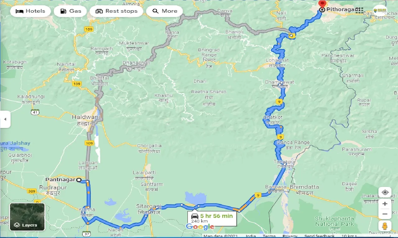 pantnagar-to-pithoragarh-one-way