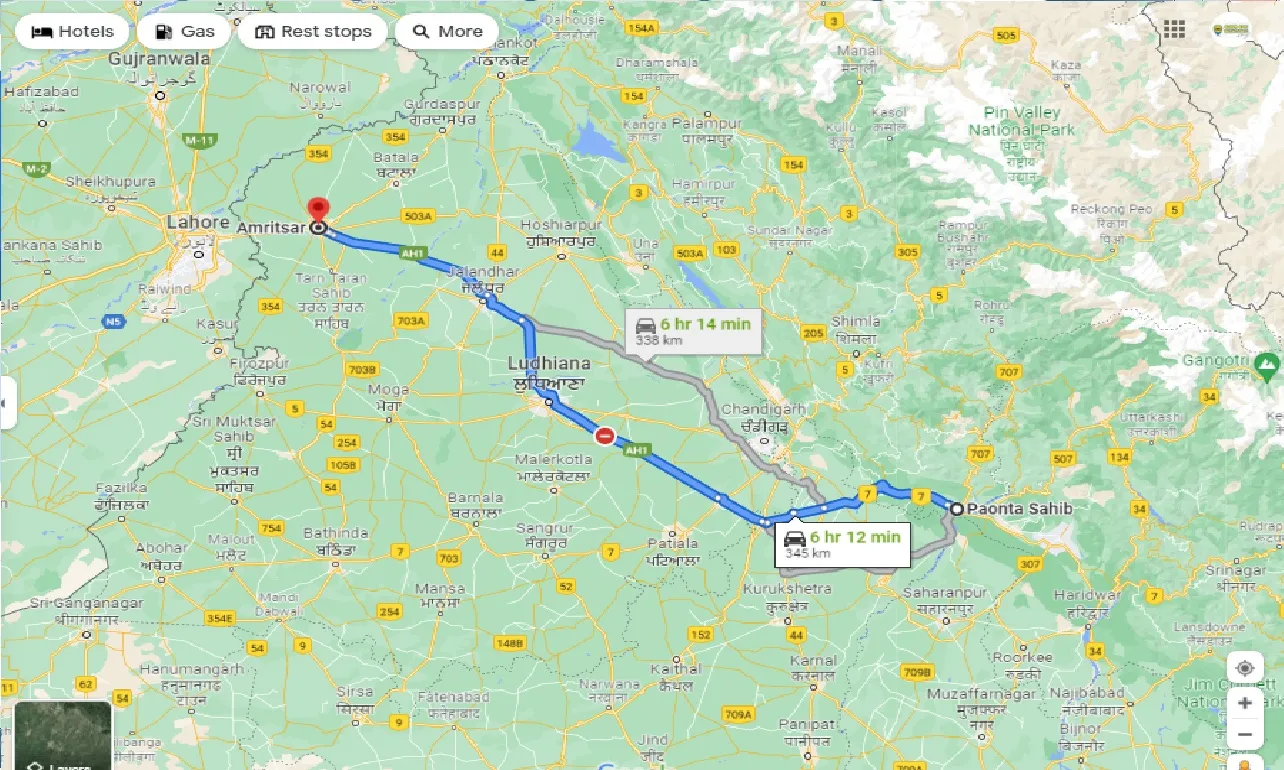 paonta-sahib-to-amritsar-one-way