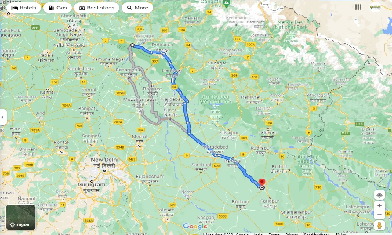 paonta-sahib-to-bareilly-one-way