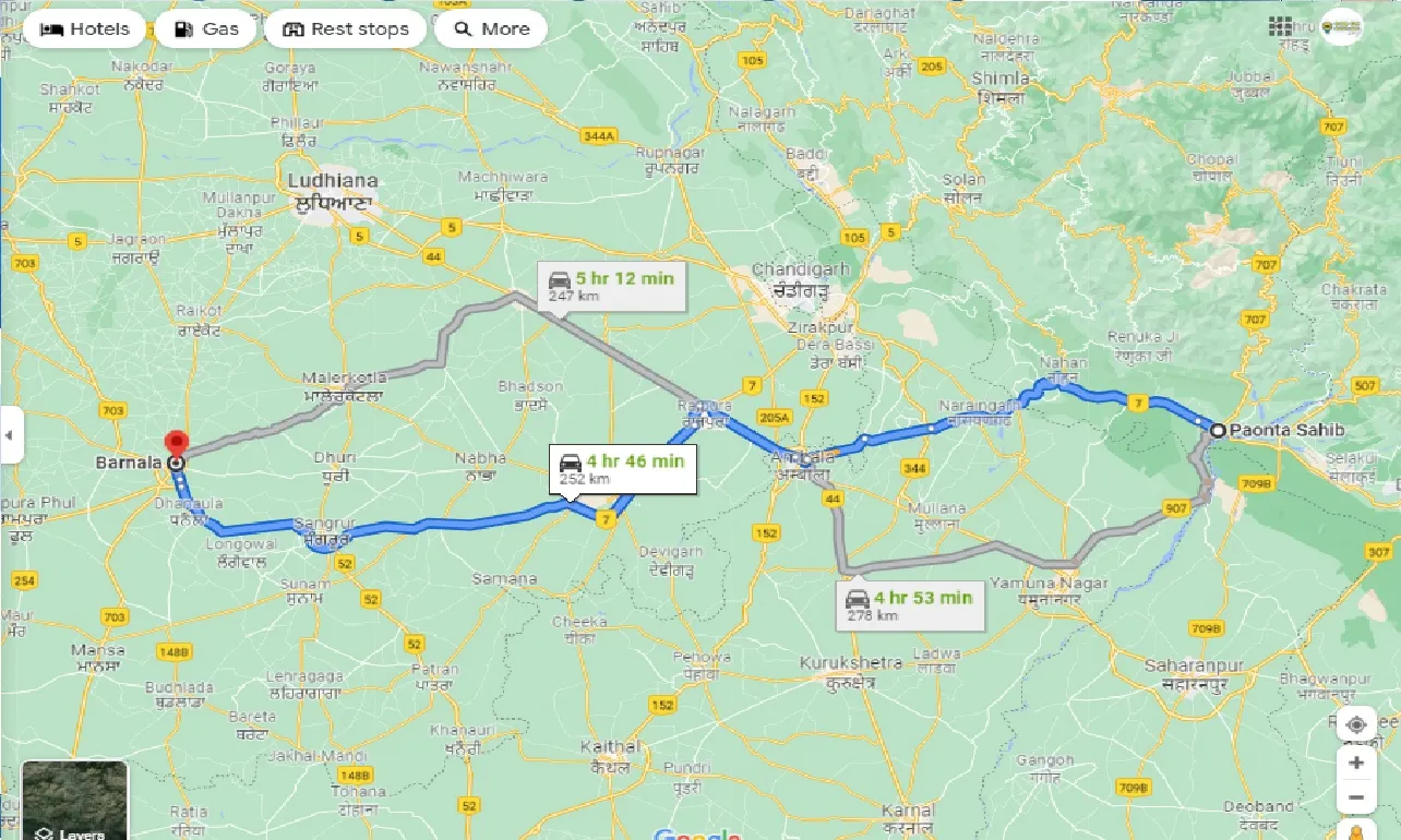 paonta-sahib-to-barnala-taxi