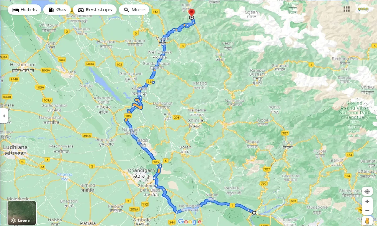 paonta-sahib-to-bhuntar-one-way