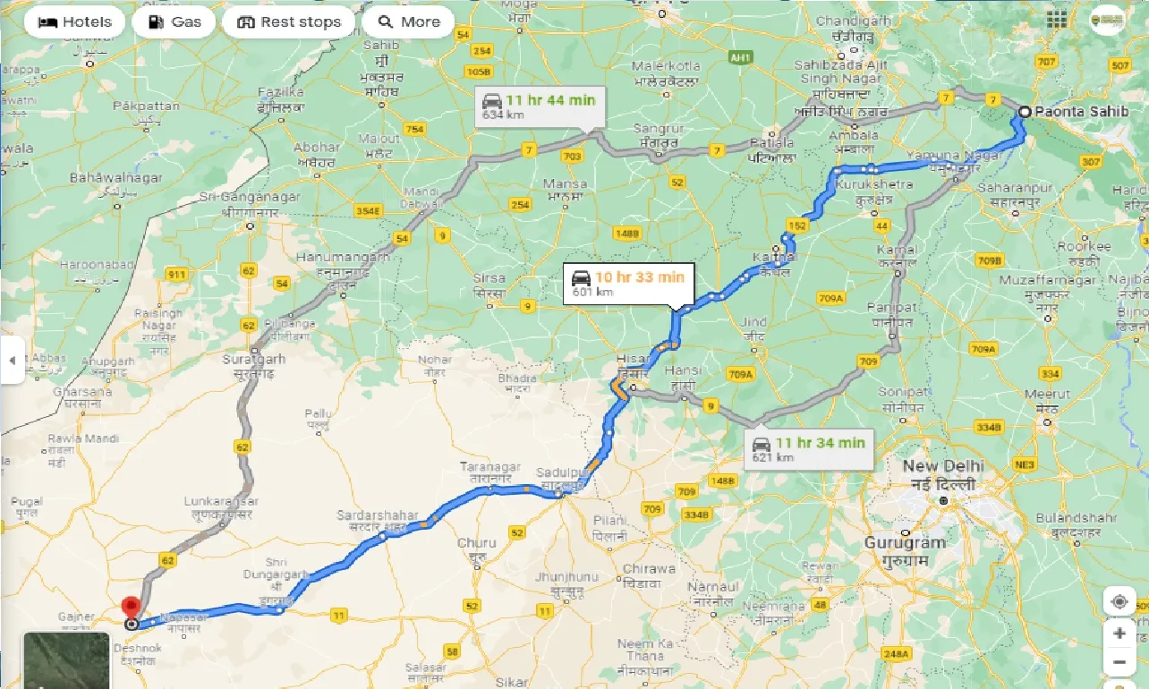 paonta-sahib-to-bikaner-taxi