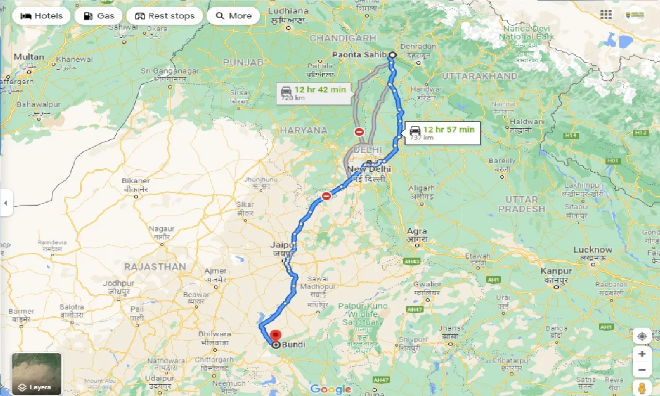 paonta-sahib-to-bundi-taxi