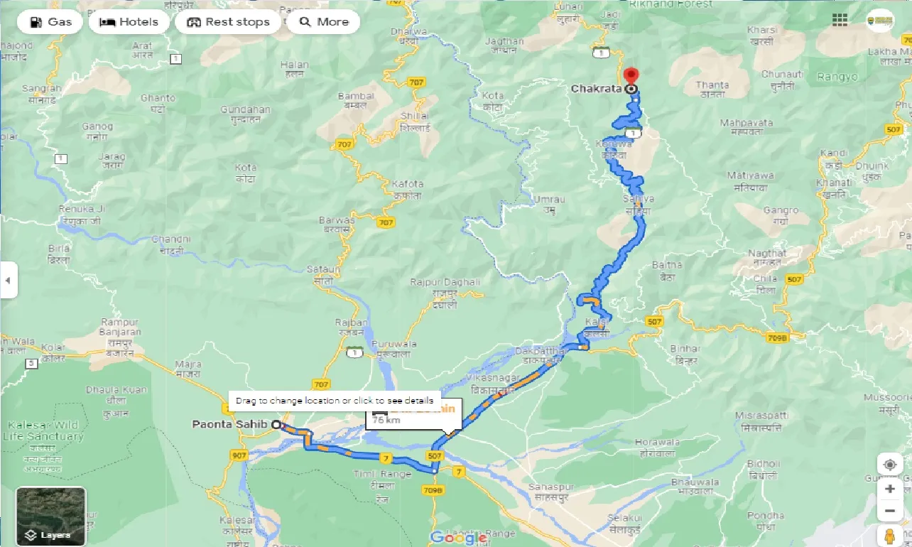 paonta-sahib-to-chakrata-one-way