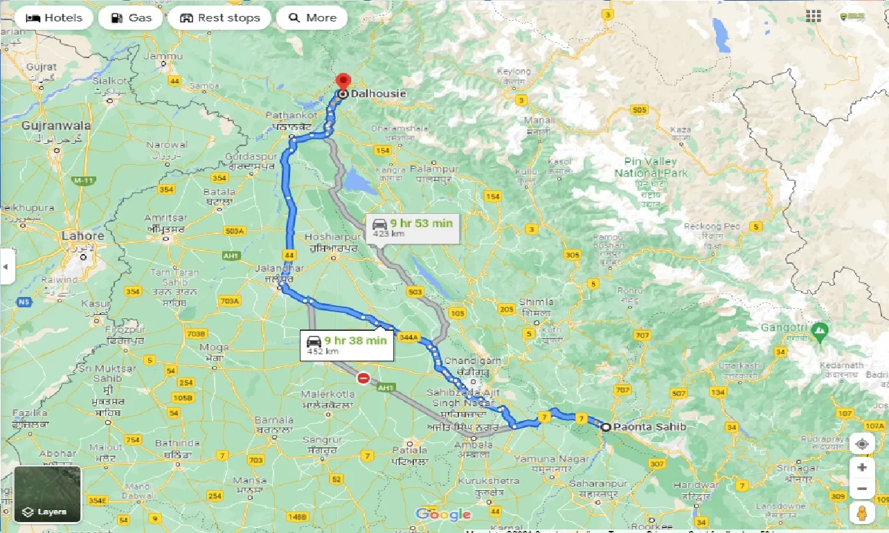 paonta-sahib-to-dalhousie-taxi