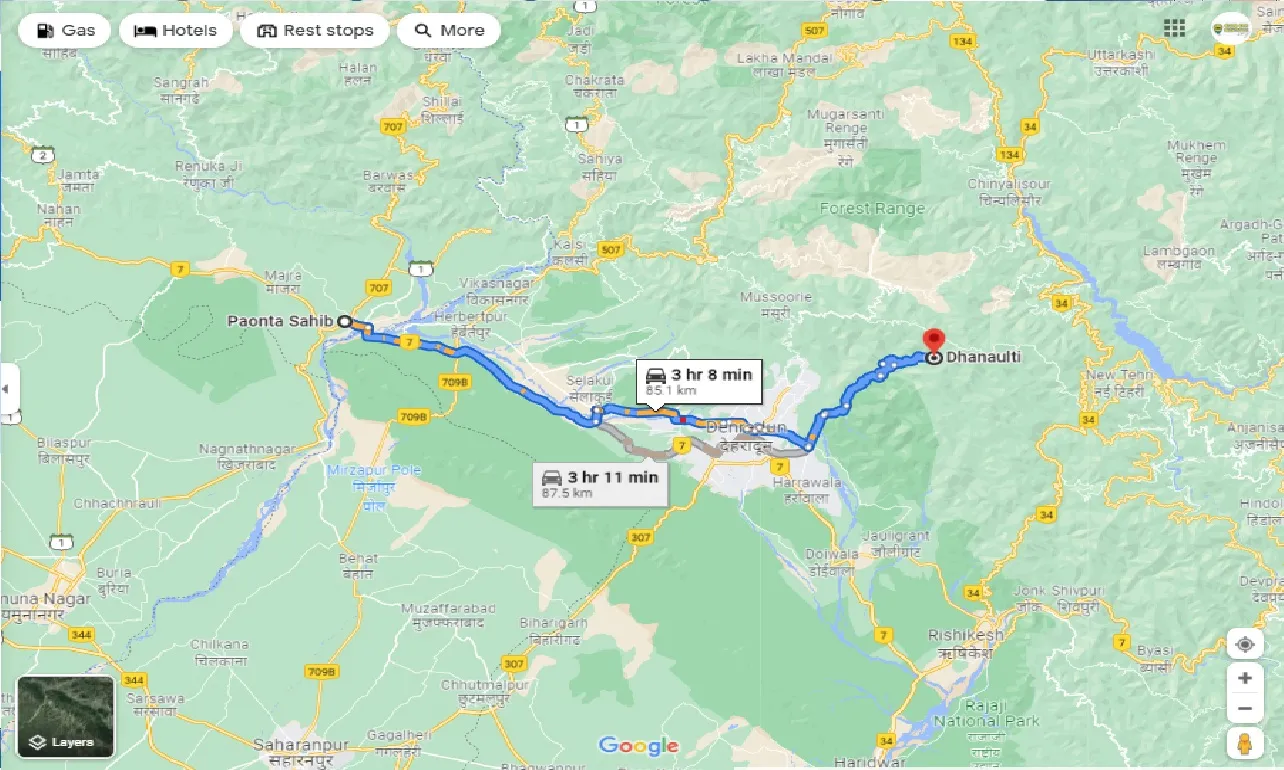paonta-sahib-to-dhanaulti-taxi