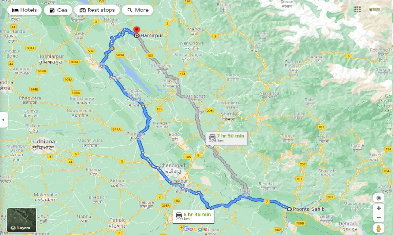 paonta-sahib-to-hamirpur-one-way