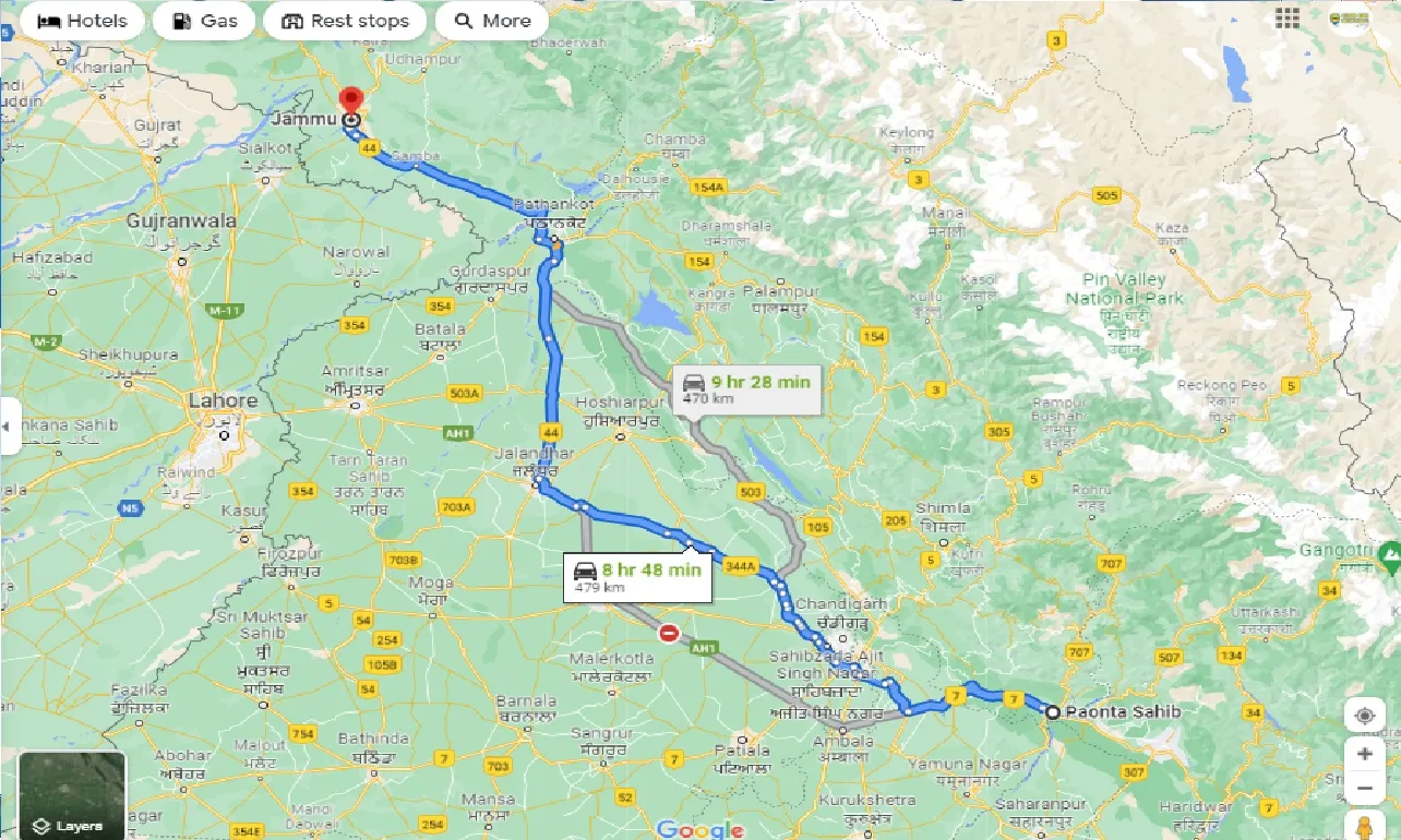 paonta-sahib-to-jammu-one-way
