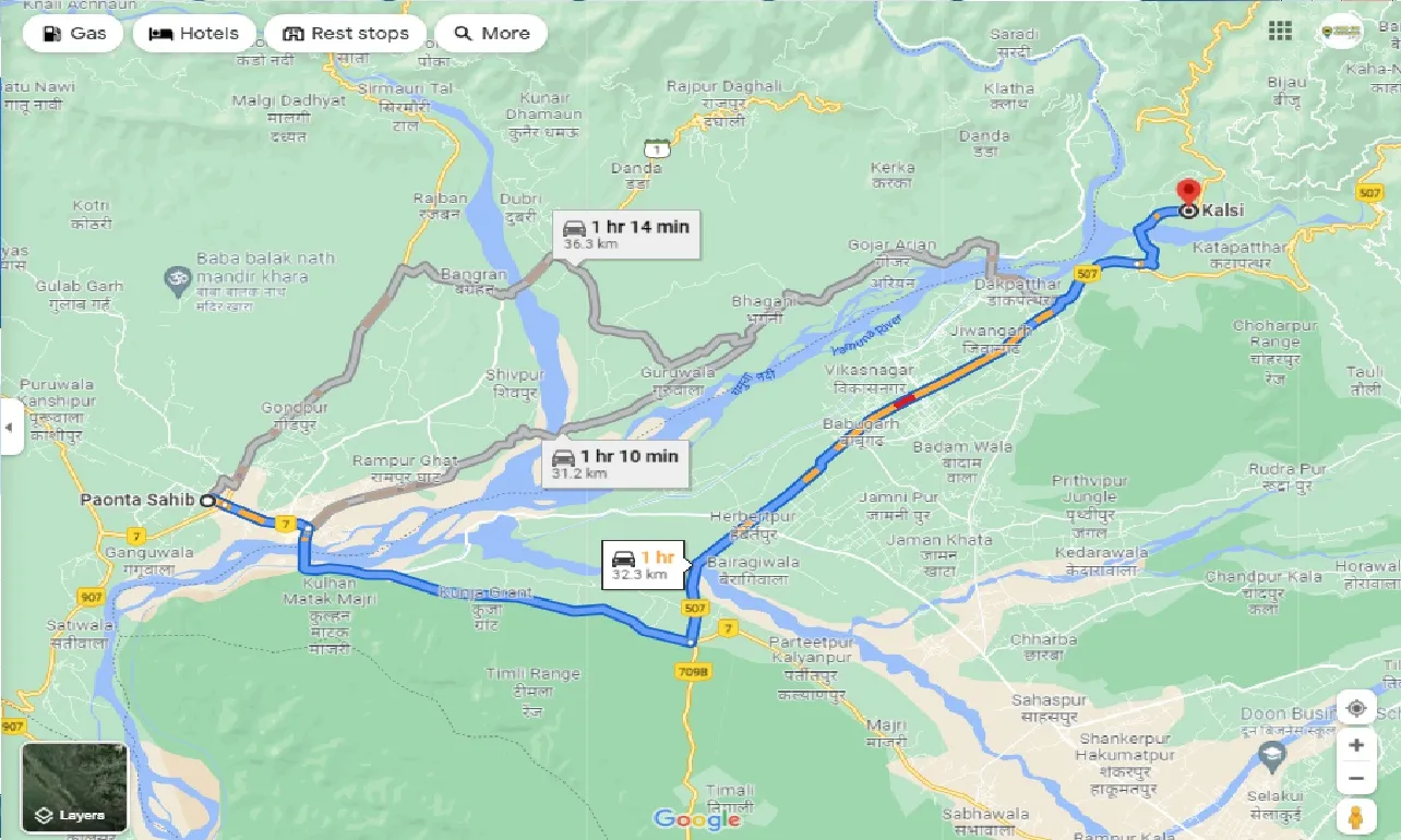 paonta-sahib-to-kalsi-taxi