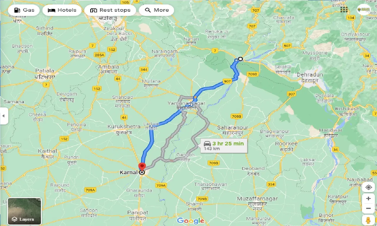 paonta-sahib-to-karnal-one-way