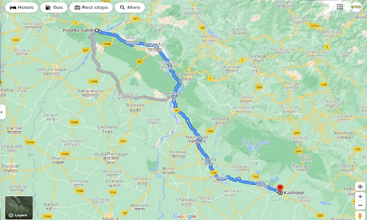 paonta-sahib-to-kashipur-one-way