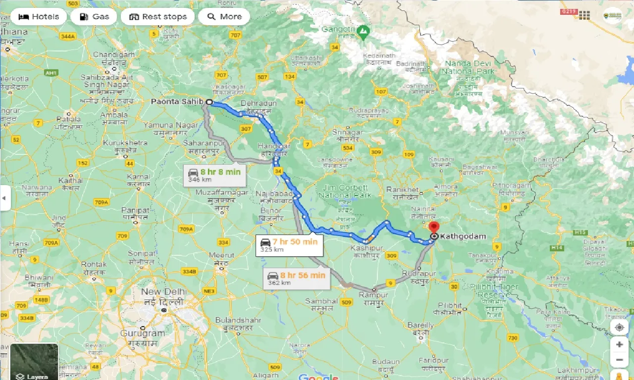 paonta-sahib-to-kathgodam-taxi