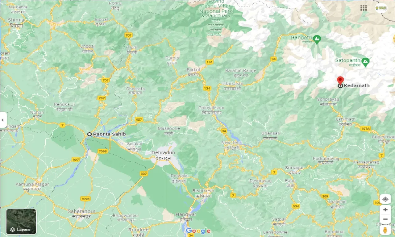 paonta-sahib-to-kedarnath-one-way