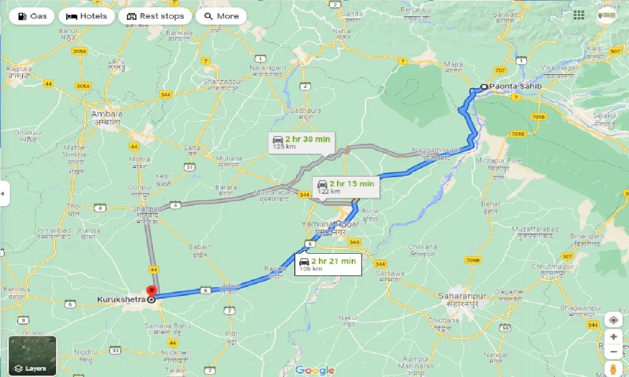 paonta-sahib-to-kurukshetra-one-way