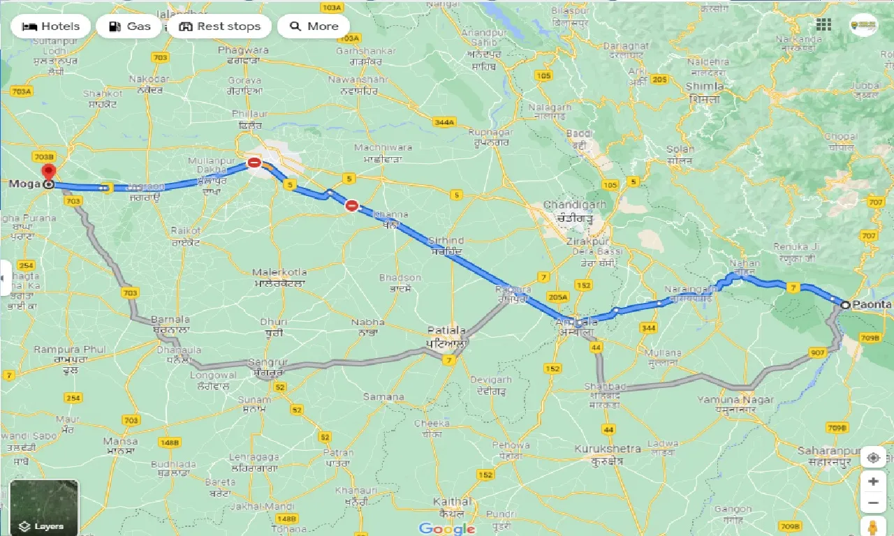 paonta-sahib-to-moga-taxi
