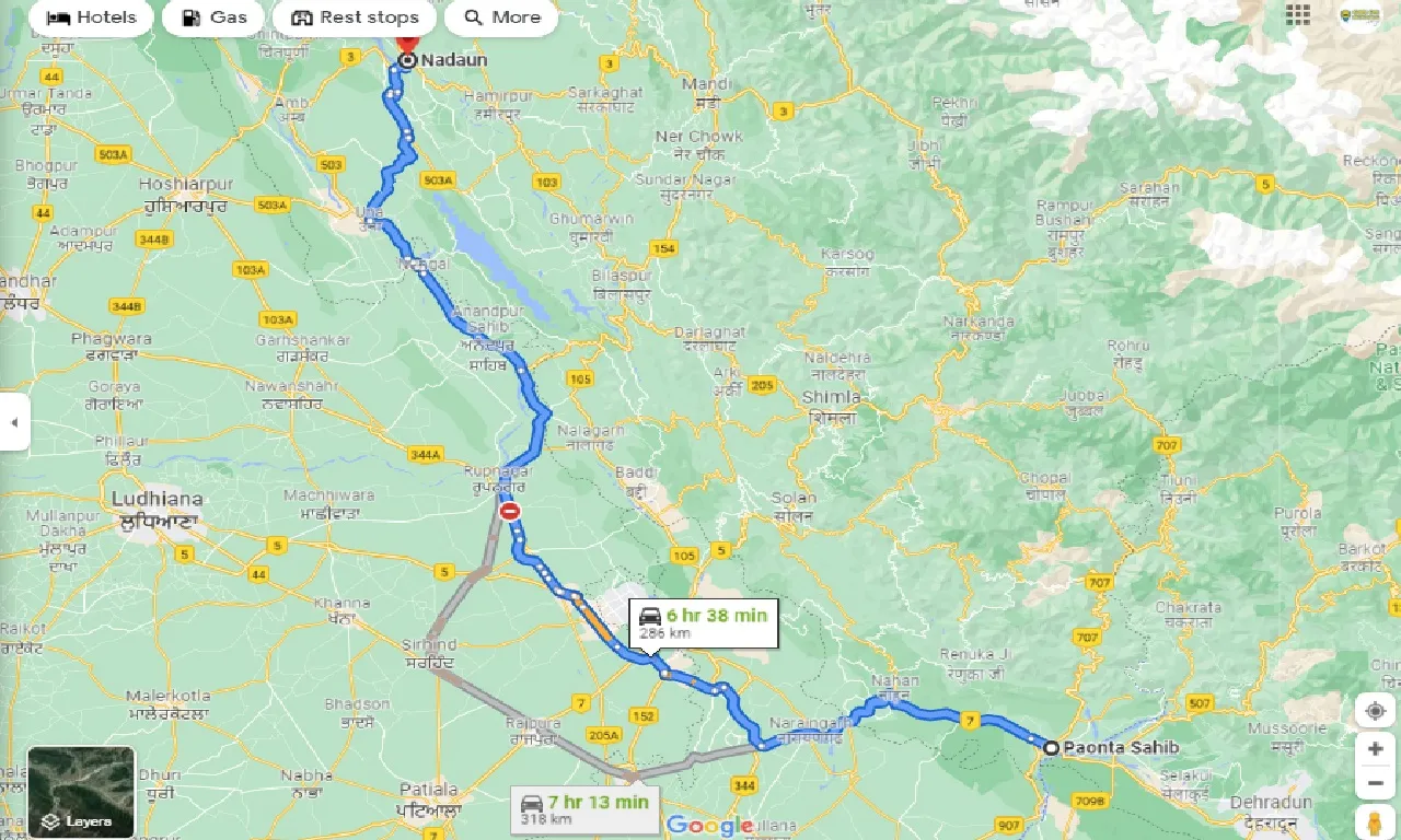 paonta-sahib-to-nadaun-one-way