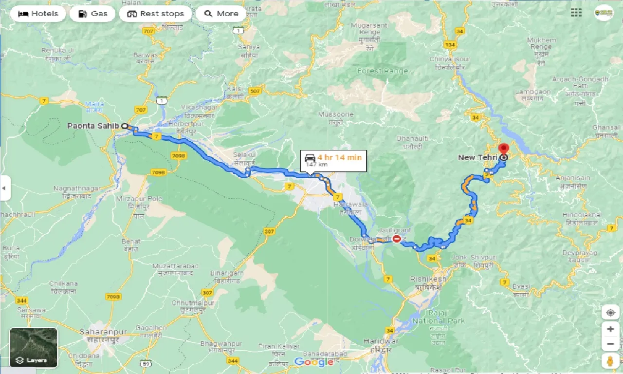 paonta-sahib-to-new-tehri-one-way