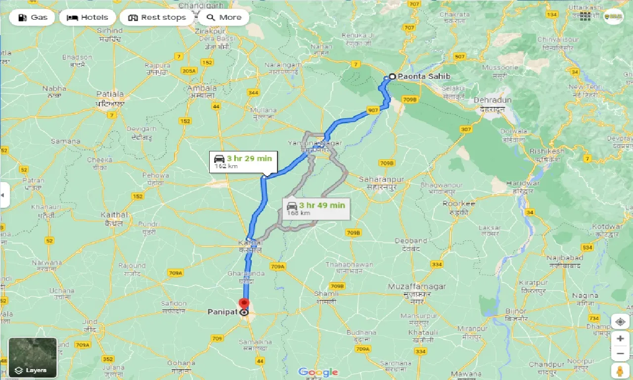 paonta-sahib-to-panipat-one-way