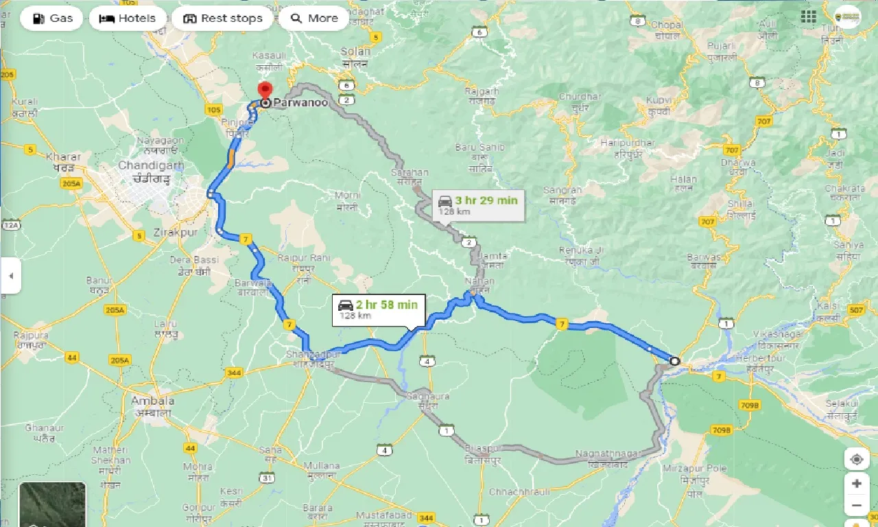 paonta-sahib-to-parwanoo-one-way