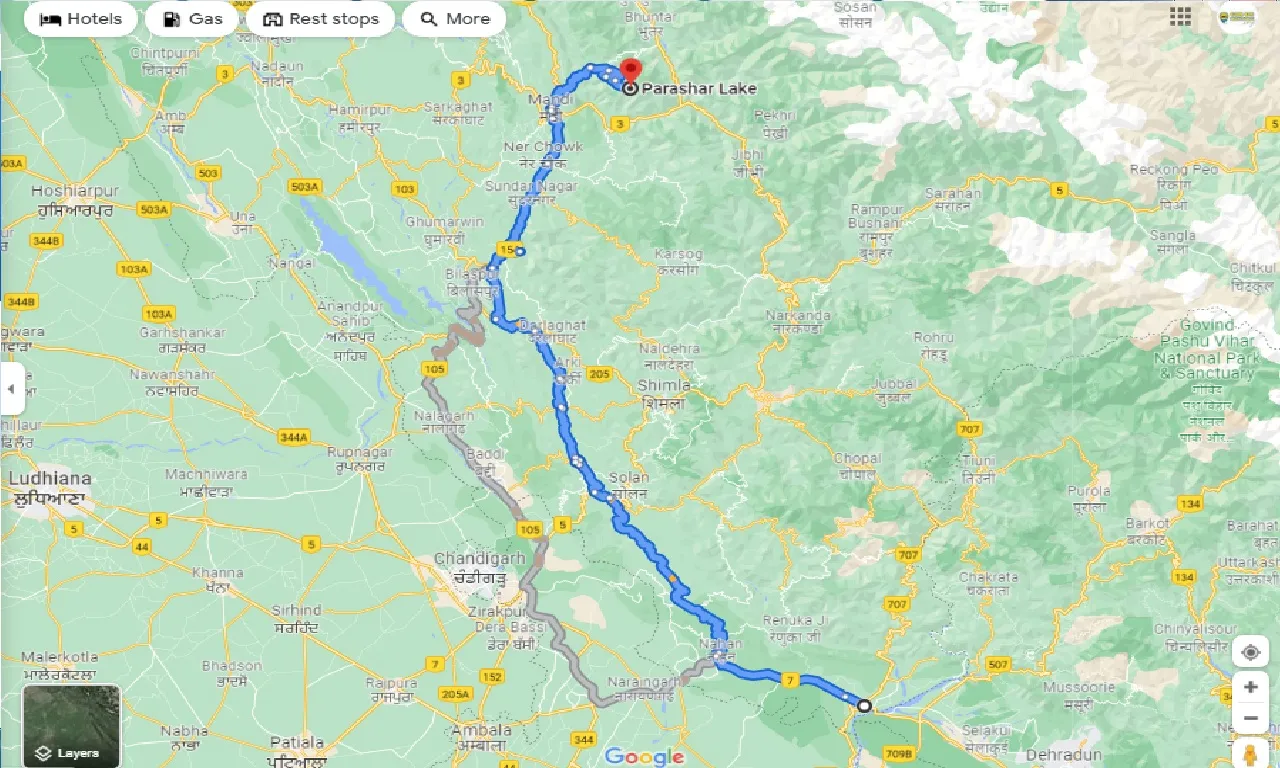 paonta-sahib-to-prashar-lake-one-way