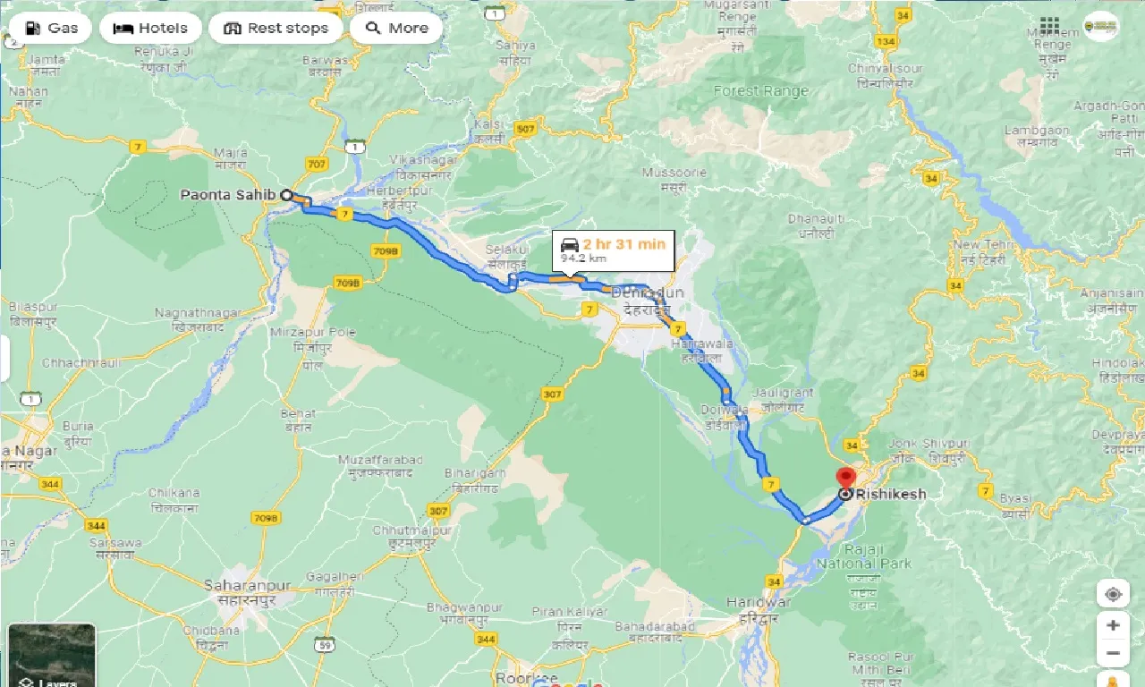 paonta-sahib-to-rishikesh-one-way