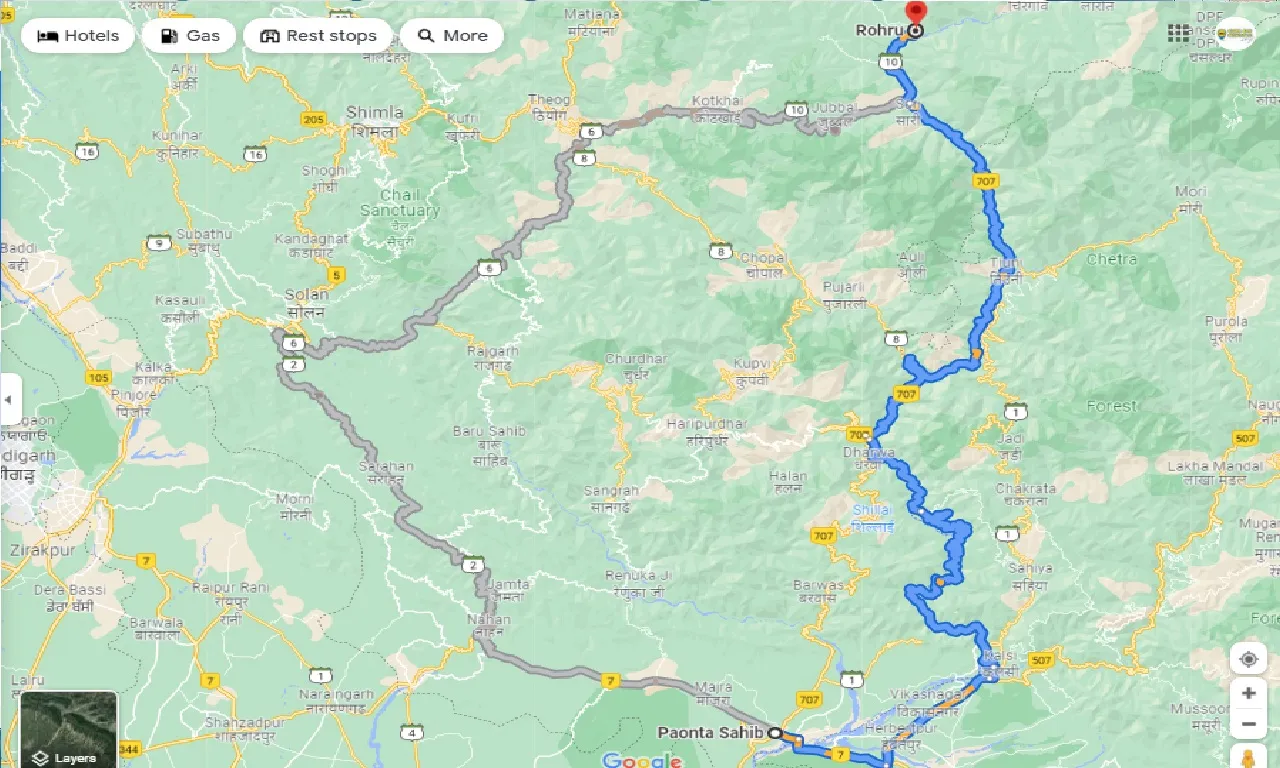 paonta-sahib-to-rohru-taxi