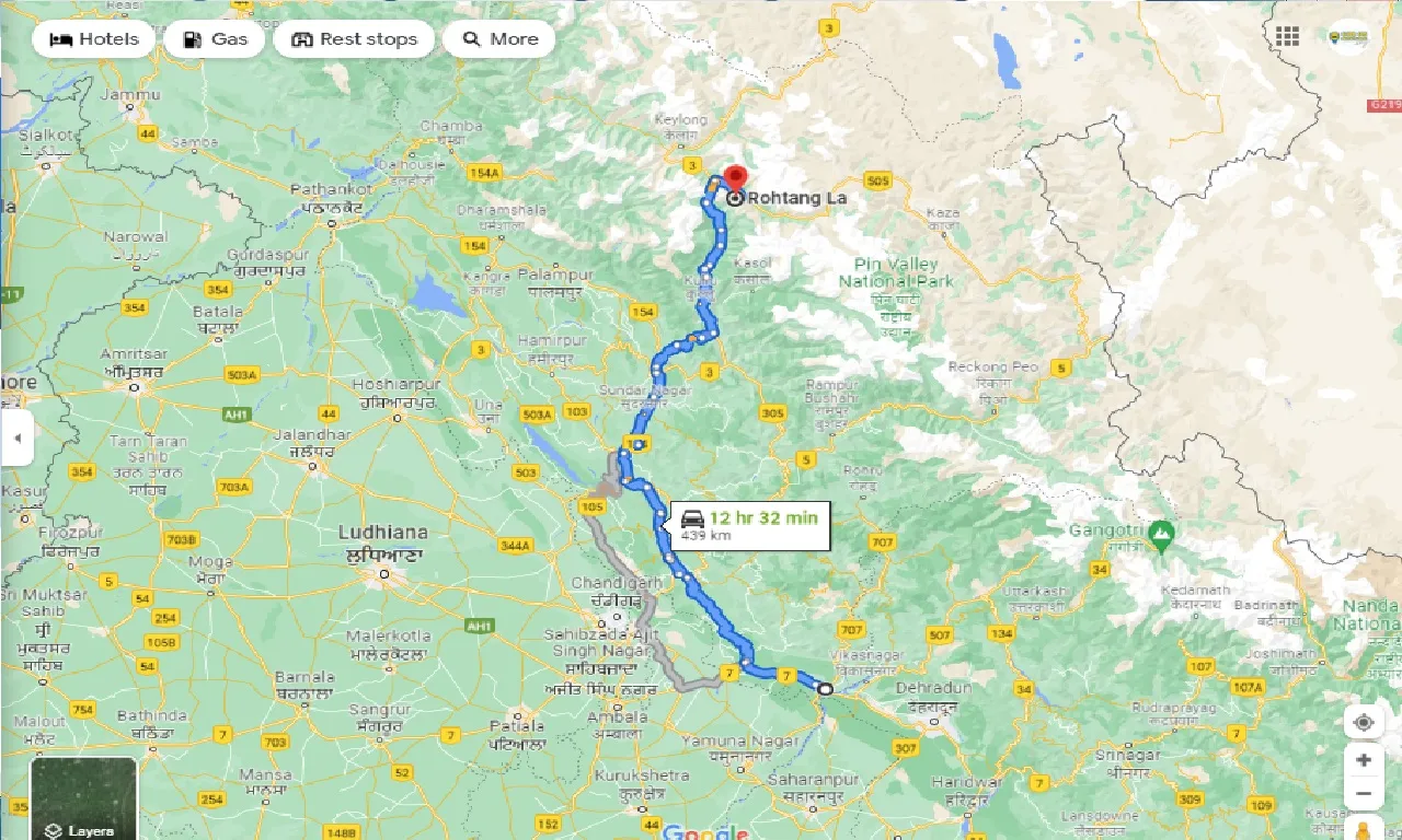 paonta-sahib-to-rohtang-la-one-way