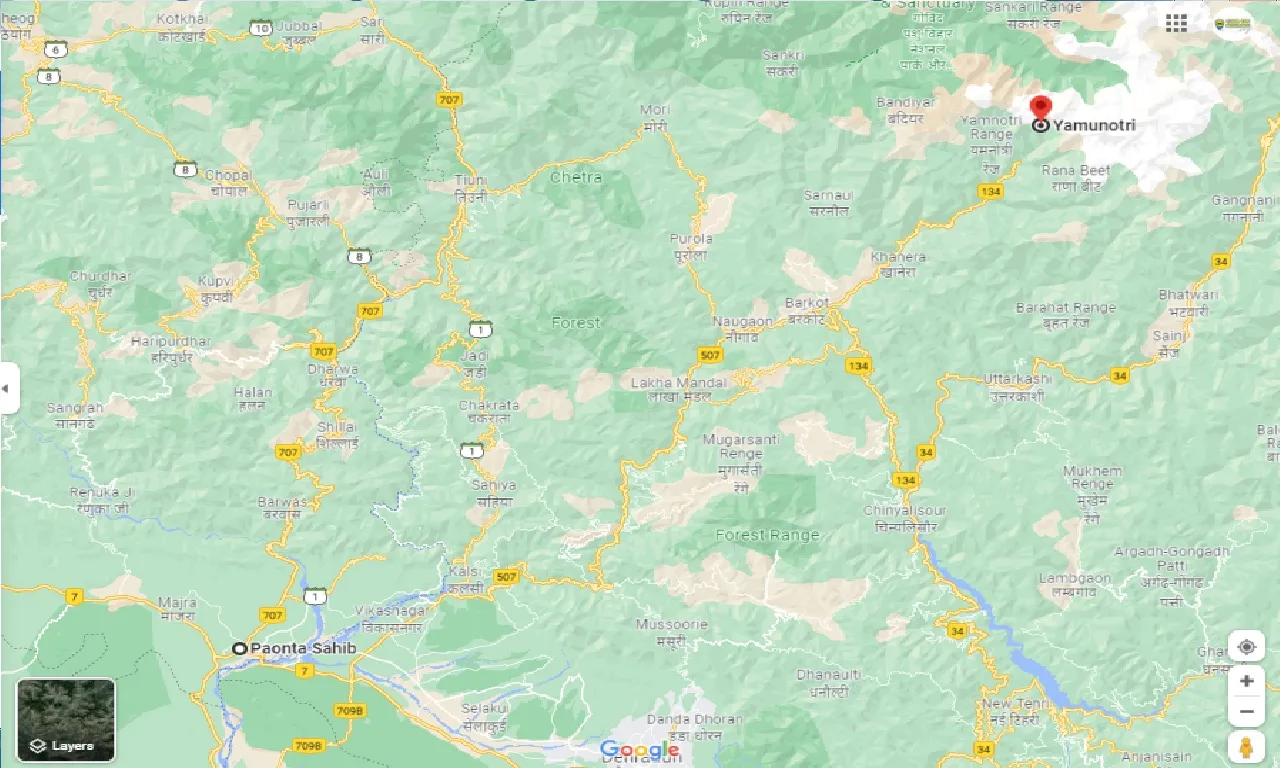 paonta-sahib-to-yamunotri-one-way