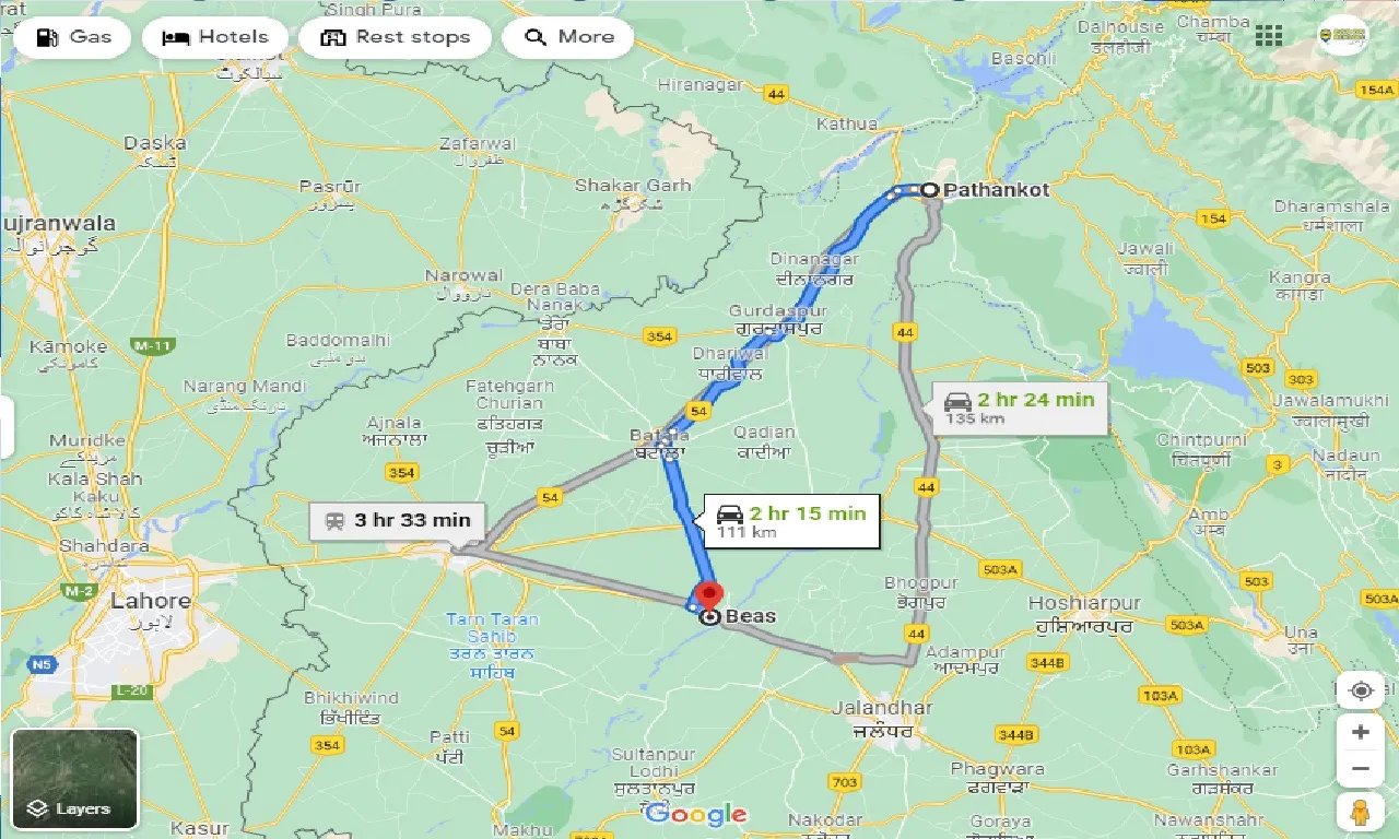 pathankot-to-beas-one-way