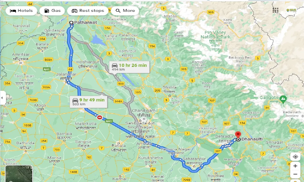 pathankot-to-dhanaulti-taxi