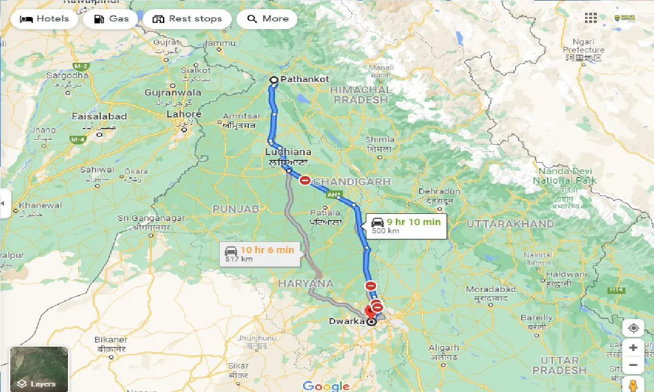 pathankot-to-dwarka-delhi-one-way
