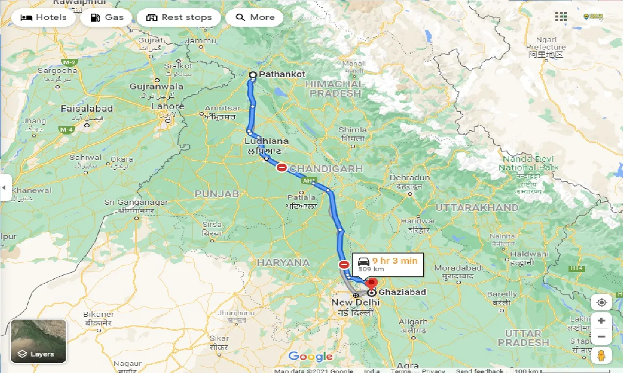 pathankot-to-ghaziabad-one-way