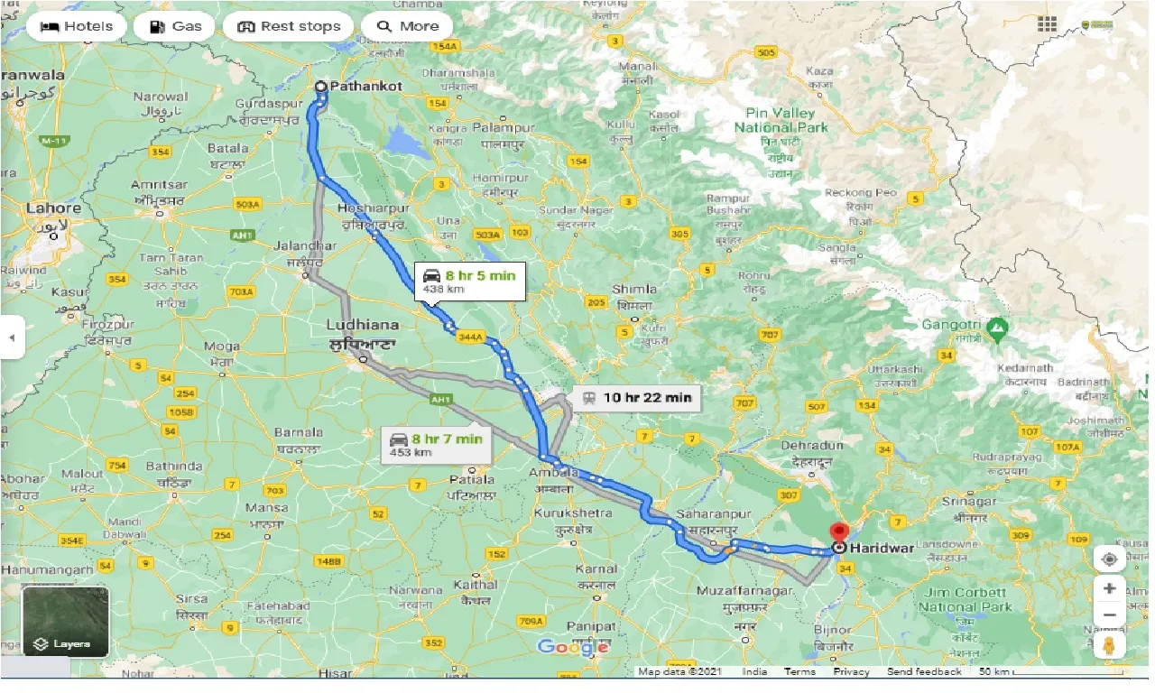 pathankot-to-haridwar-round-trip
