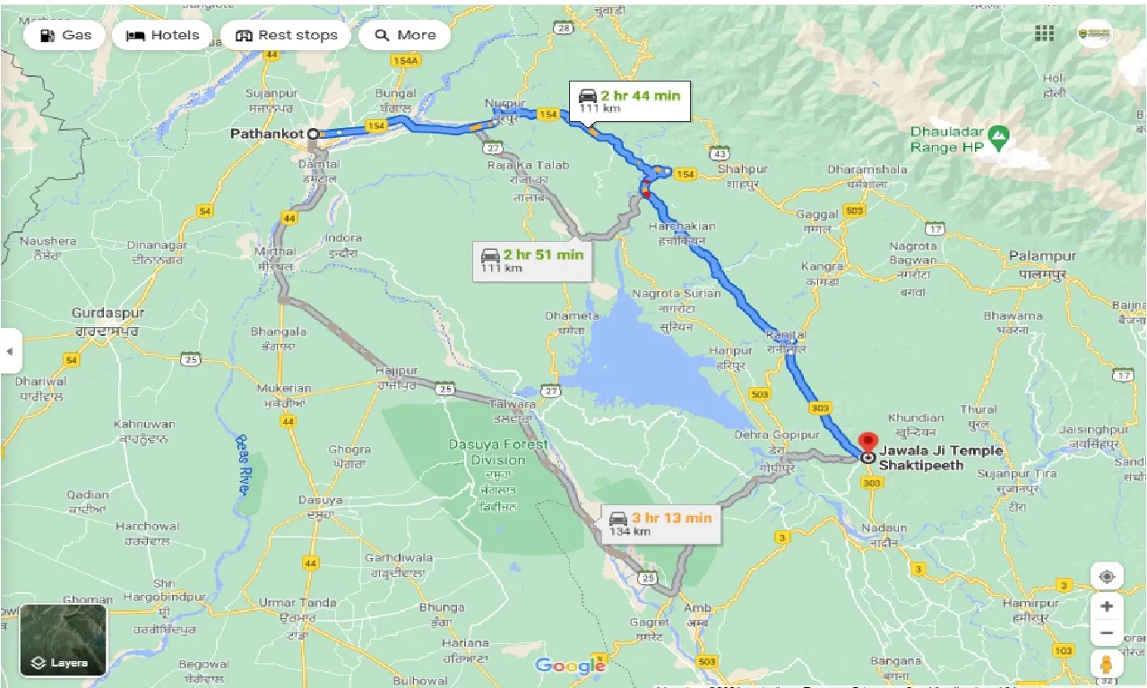 pathankot-to-jawala-ji-one-way