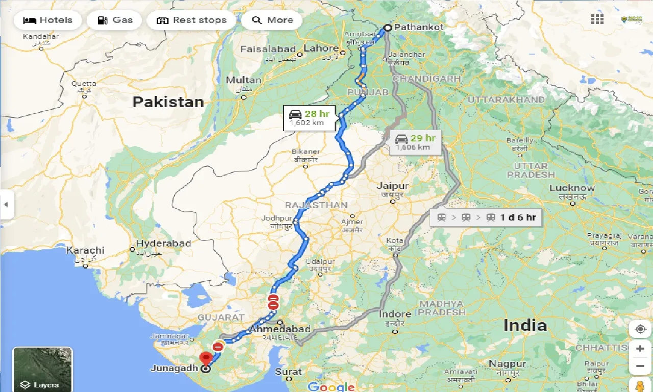 pathankot-to-junagadh-one-way