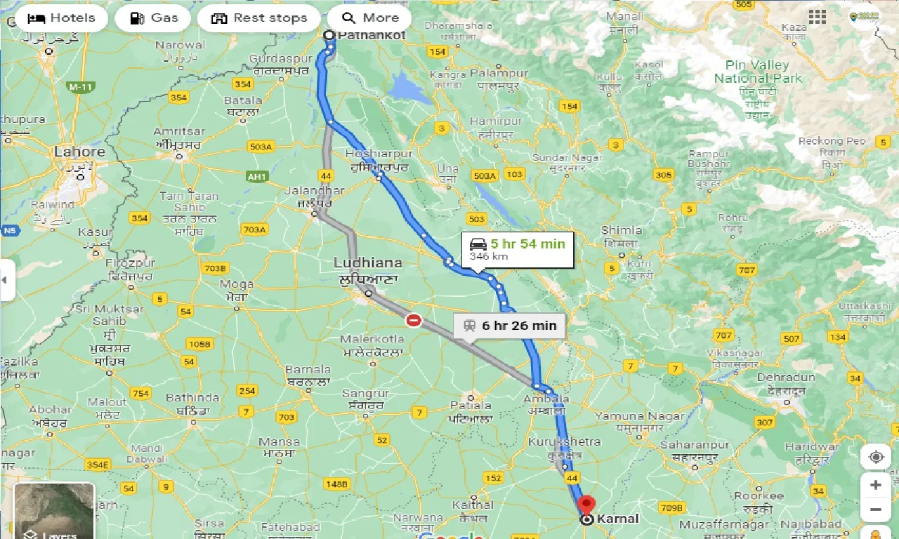 pathankot-to-karnal-one-way