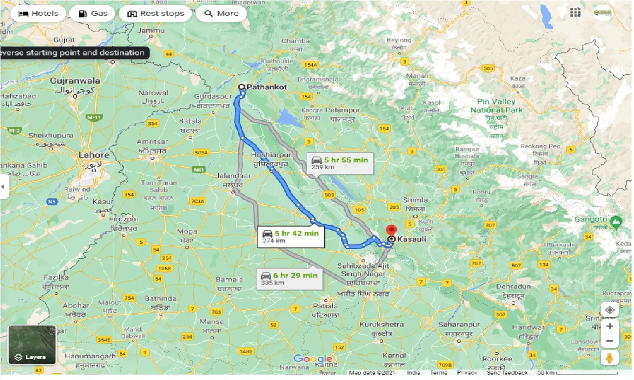 pathankot-to-kasauli-round-trip