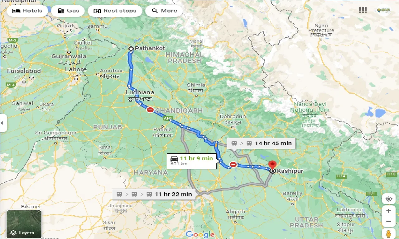 pathankot-to-kashipur-taxi