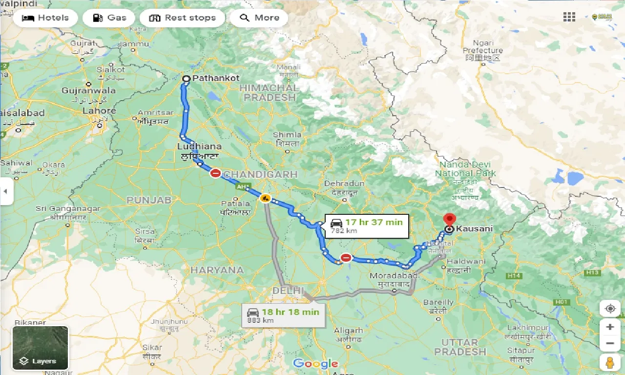 pathankot-to-kausani-one-way