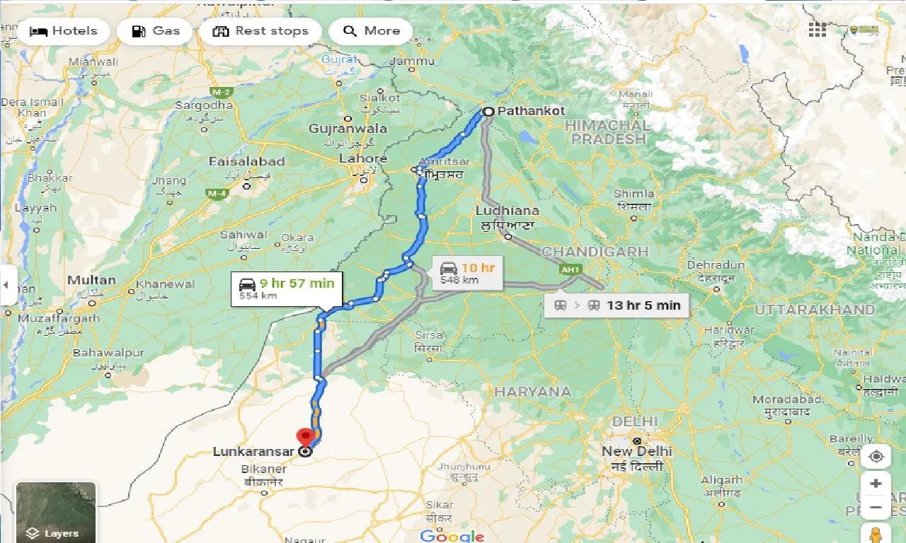 pathankot-to-lunkaransar-taxi