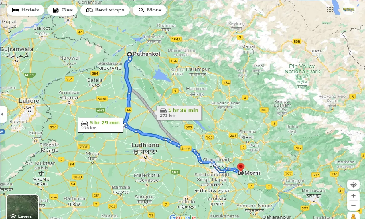 pathankot-to-morni-hills-one-way