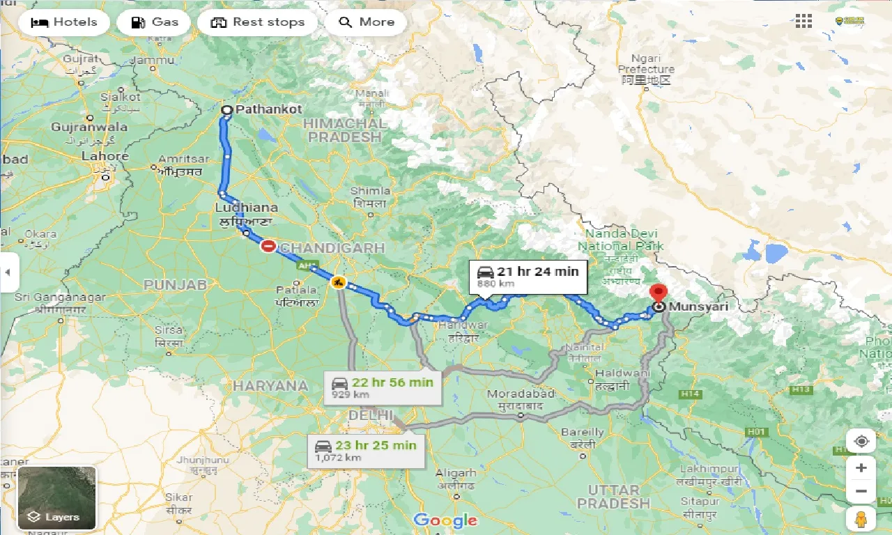 pathankot-to-munsyari-taxi