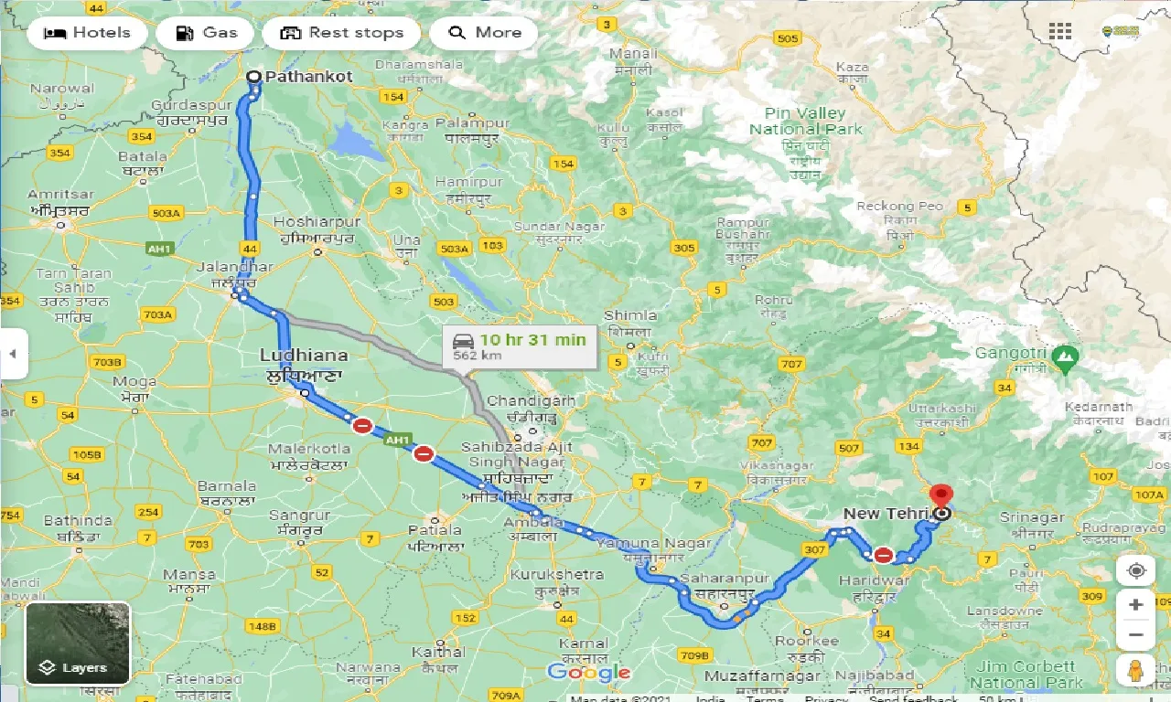 pathankot-to-new-tehri-one-way