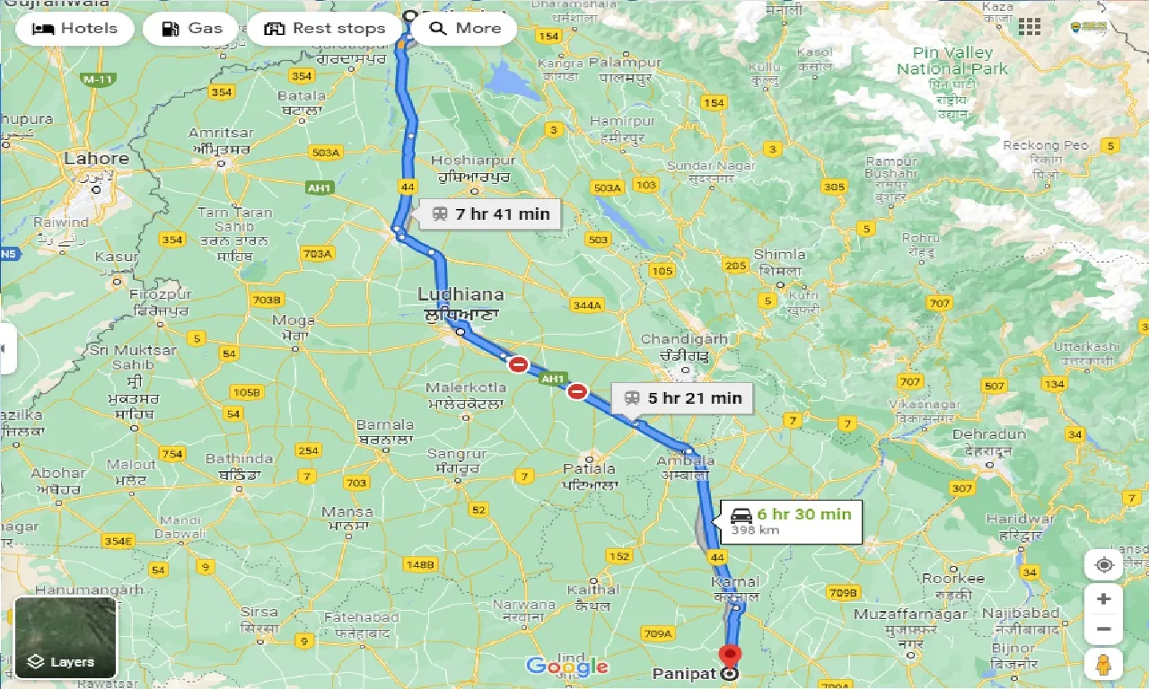 pathankot-to-panipat-taxi