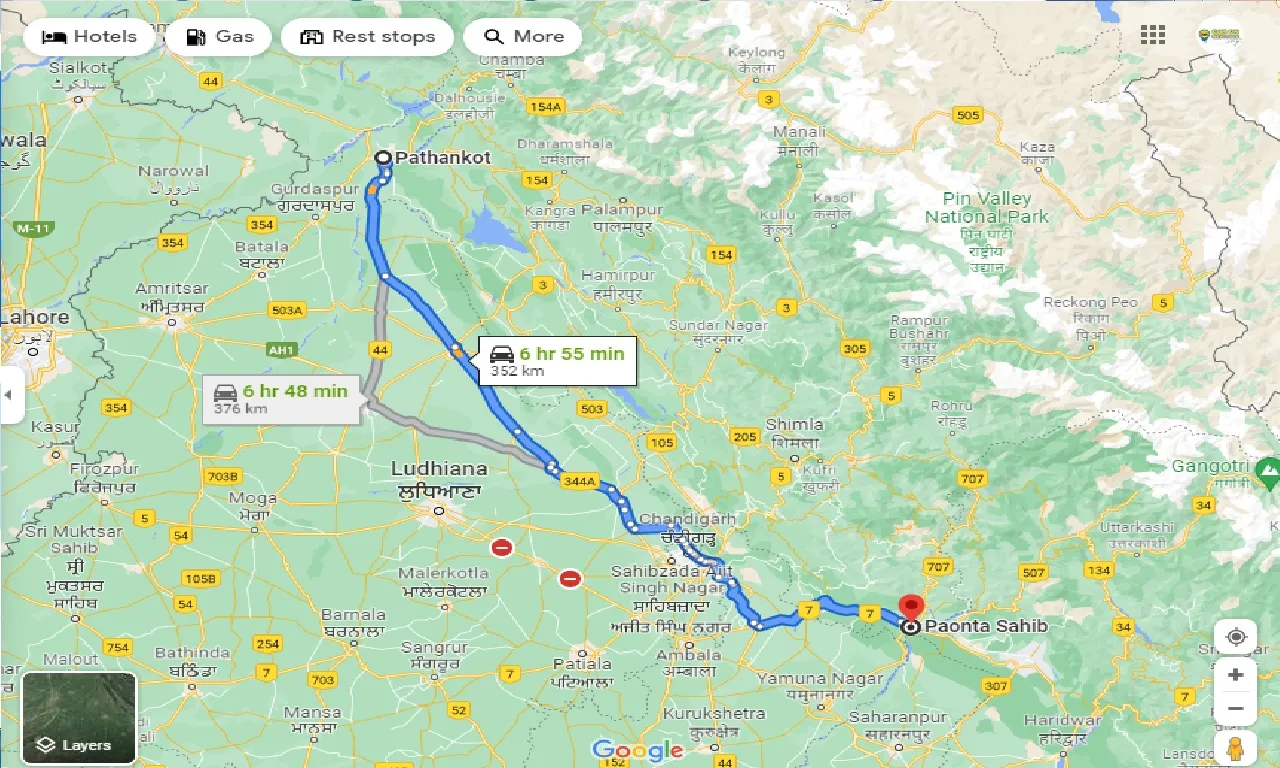 pathankot-to-paonta-sahib-taxi