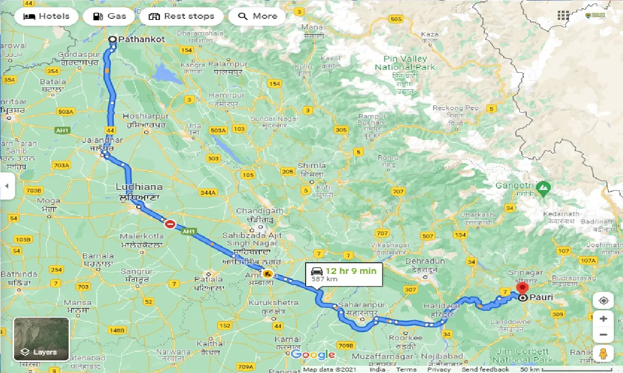 pathankot-to-pauri-taxi