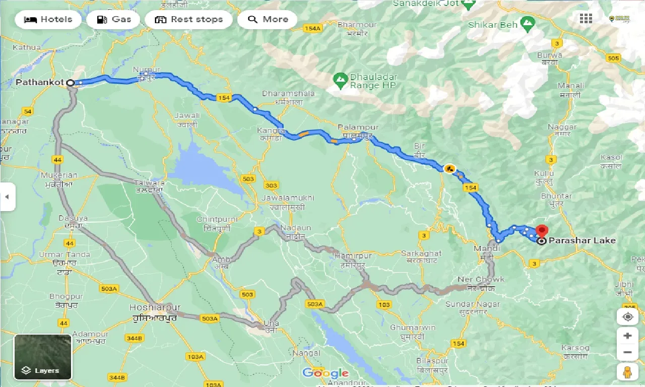 pathankot-to-prashar-lake-one-way