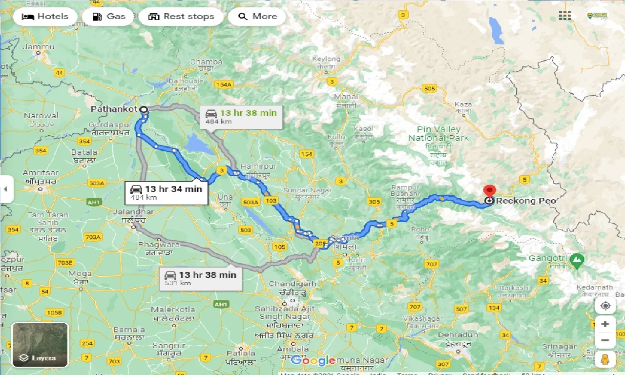 pathankot-to-reckong-peo-taxi