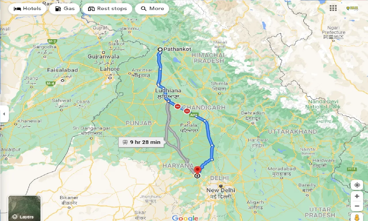 pathankot-to-rohtak-taxi
