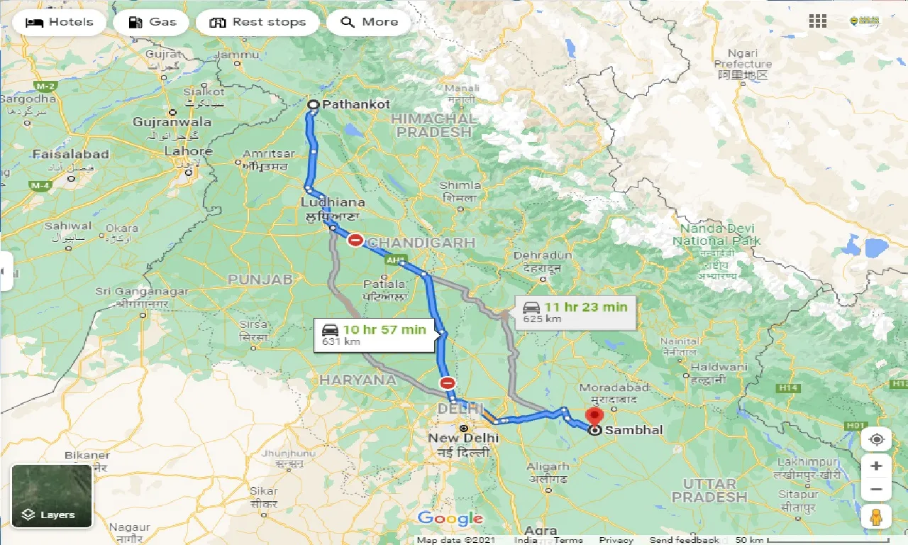 pathankot-to-sambhal-one-way